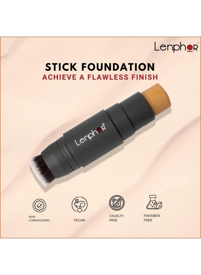 لينفور كريم أساس بتغطية كاملة يدوم طويلاً ومقاوم للماء، لون طبيعي 8 جرام | كريم أساس بتغطية كاملة للنساء والفتيات - Image 2