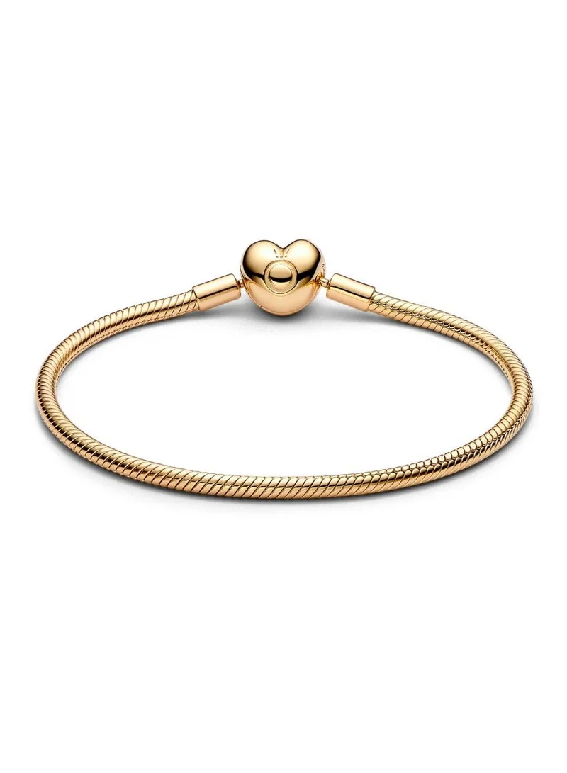 PANDORA Pandora Moments Heart Clasp Snake Chain Bracelet
