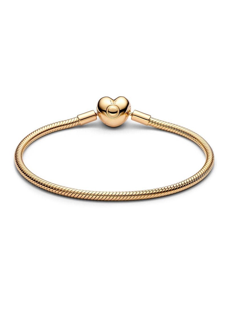 Pandora Moments Heart Clasp Snake Chain Bracelet - Image 2
