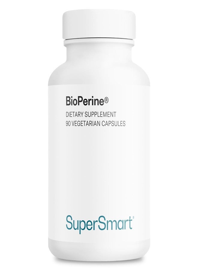 SuperSmart Bioperine 30mg per Day (95% Piperine) - Black Pepper Extract Supplement - Absorption Enhancer - Digestive Enzymes Support | Non-GMO & Gluten Free - 90 Vegetarian Capsules - Image 1