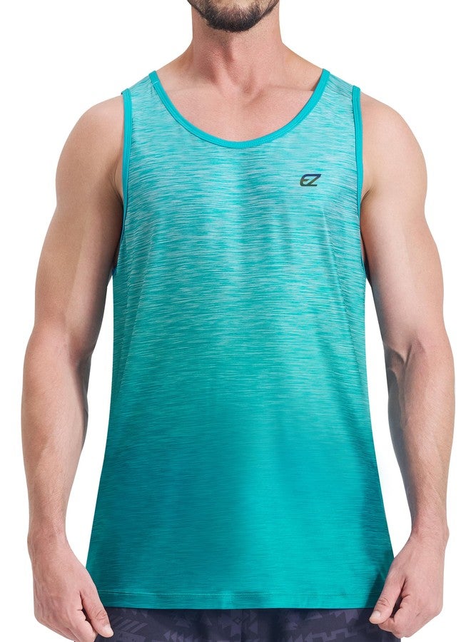 EZRUN Men's Tank Top UPF 50+ Sun Protection Beach Summer Swim Shirts Quick Dry Workout Gym Running Athletic Sleeveless Shirts - Image 1