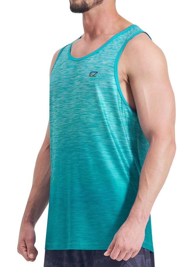 EZRUN Men's Tank Top UPF 50+ Sun Protection Beach Summer Swim Shirts Quick Dry Workout Gym Running Athletic Sleeveless Shirts - Image 2