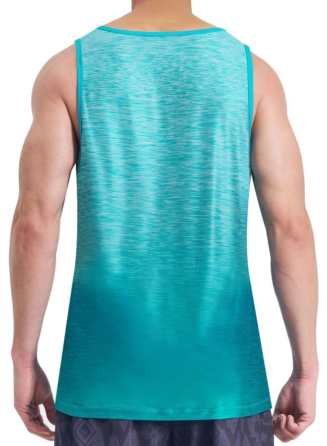 EZRUN Men's Tank Top UPF 50+ Sun Protection Beach Summer Swim Shirts Quick Dry Workout Gym Running Athletic Sleeveless Shirts - Image 3