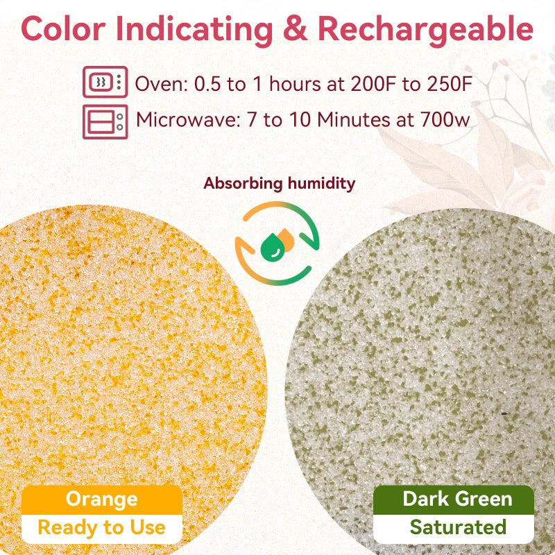 Viktairy Silica Gel Flower Drying Crystals 5LBS, Reusable Color Indicating Flower Drying Silica with Airtight Container and Brush, DIY Wedding Bouquet Flower Preservation Kit, Fine Bead Size<1mm - Image 4