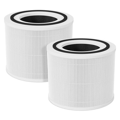Future Way 2-Pack Core 300 Replacement Filter Compatible with LEVOIT Core 300 and Core 300S Air Purifier, H13 True HEPA & Activated Carbon, Replace Core300-RF, White - Image 1