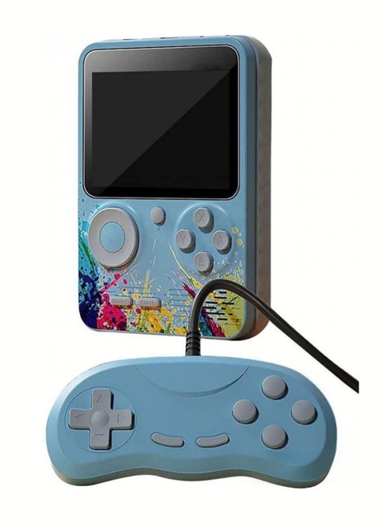 Handheld Game Console,Portable Retro Video Game Console ,3.0 Inches Screen,Support for TV & Two Players,Gift for Kids & Adult,Blue. - Image 1