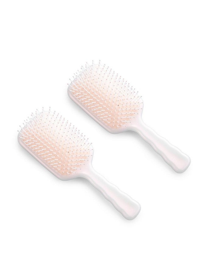Hearts Hair Brush | Bristles Brush | Hair Brush With Paddle | Detangles Hair Brush | Suitable For All Hair Types | Hair Brush Styling Hair | 2 Piece | Xh45Bge | Beige - Image 4