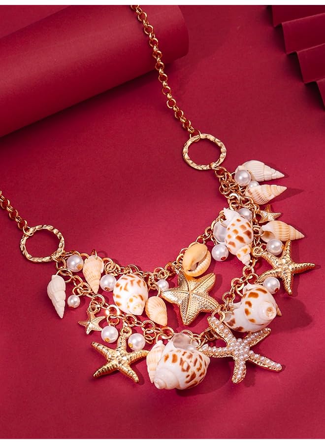 تشيميز أصفر قلادات تشوكر مطلية بالذهب من الزنك للنساء والفتيات - Image 3