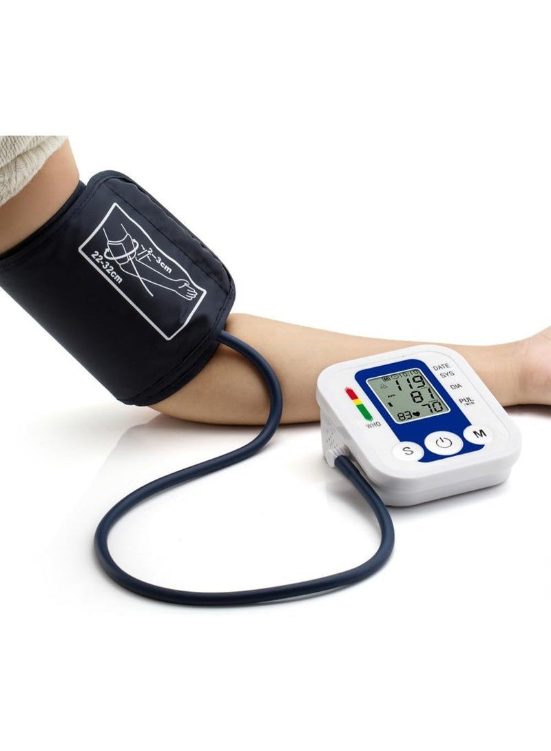 Kimaya Blood Pressure Machine, Automatic Digital Upper Arm Blood Pressure Monitor with Adjustable Large Cuff with Voice Function and 2x99 Memory Sets - Image 2