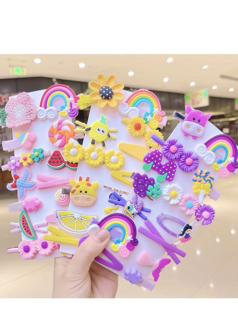 42 قطعة من إكسسوارات شعر الحلوى للأطفال، وصلات شعر وردية للبنات الصغيرات - Image 1