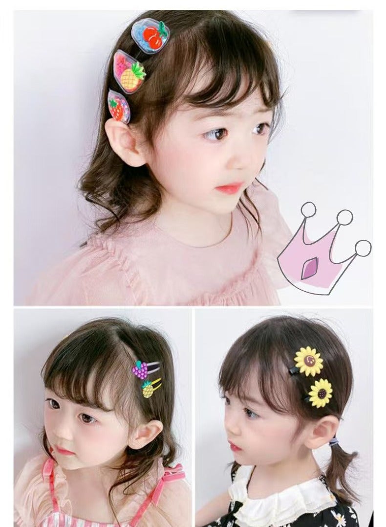 42 قطعة من إكسسوارات شعر الحلوى للأطفال، وصلات شعر وردية للبنات الصغيرات - Image 5