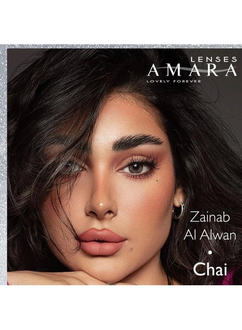 Amara Women 10 Daily Color Contact Lenses Chai - Image 2