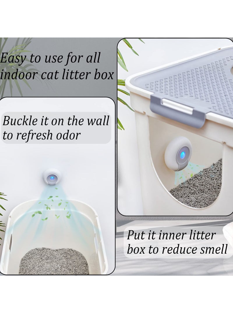 Smart Pet Smell Deodorizer, Litter Box Odor Eliminator, Auto On/Off, Rechargeable Dust-Free Litter Genie for Cat Litter Box, Bathroom Wardrobe and Small Area - Image 4