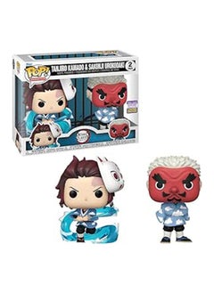 Funko مجموعة من 2 مجسمات الفينيل القابلة للتجميع من سلسلة الرسوم المتحركة ديمون سلاير تانجيرو/ساكونجي من فانكو بوب 