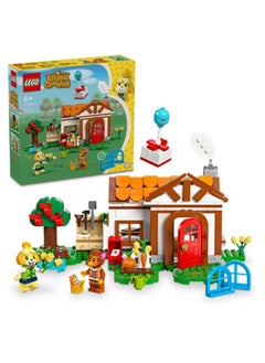 LEGO 77049 Animal Crossing Isabelle’S House Visit, Buildable Creative Toy For Kids, 2 Minifigures From The Video Game Series Including Fauna, Birthday Gift For Girls And Boys Aged 6 Plus (389 Pieces)  - Image 1