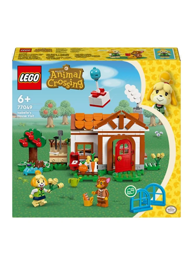 ليغو 77049 Animal Crossing Isabelle’S House Visit, Buildable Creative Toy For Kids, 2 Minifigures From The Video Game Series Including Fauna, Birthday Gift For Girls And Boys Aged 6 Plus (389 Pieces)