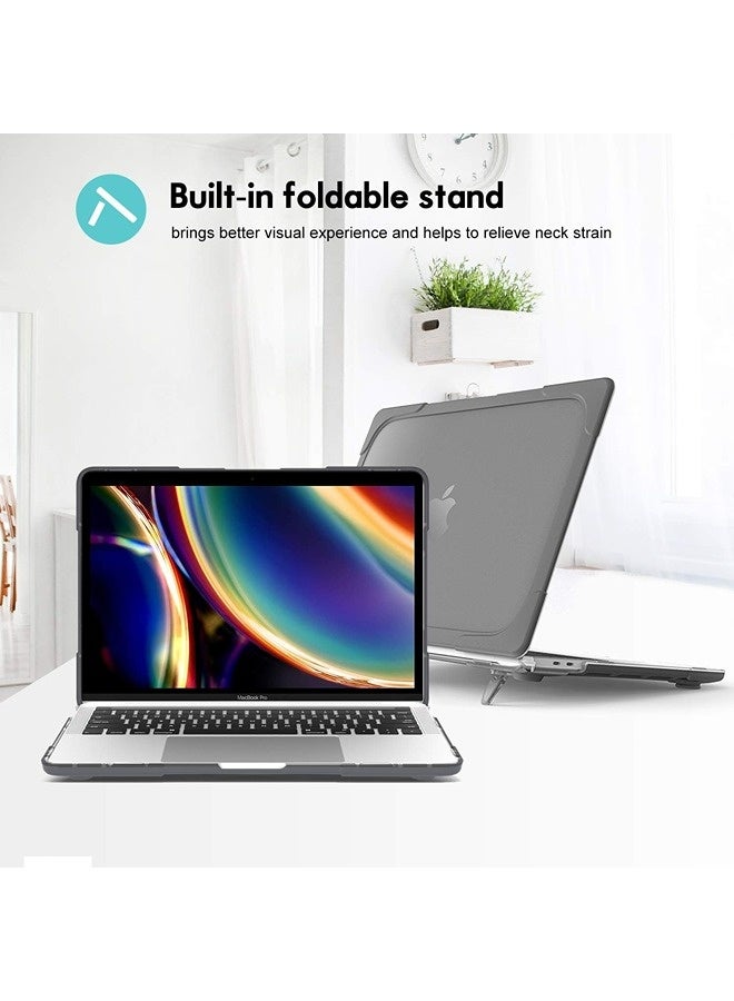 برو كيسيز حافظة بروكيس لماك بوك برو مقاس 13 بوصة (إصدارات 2020 – 2023) – غطاء صلب مزود بحامل قابل للطي. - Image 4