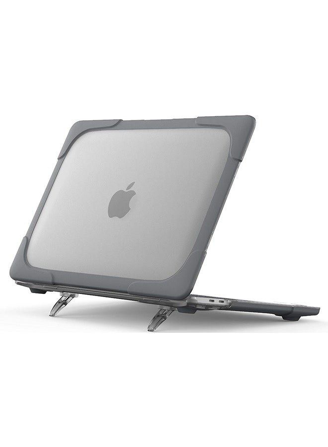 برو كيسيز حافظة بروكيس لماك بوك برو مقاس 13 بوصة (إصدارات 2020 – 2023) – غطاء صلب مزود بحامل قابل للطي. - Image 1