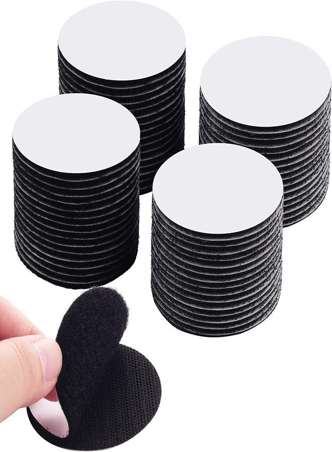 BRIGHTZONE Hook Loop Tape, Round Velcro Tape Dots, Double Sided Adhesive Velcro, Self Adhesive Mounting Dots Tape, Rug Carpet Cushions Anti Slip Tape, Strong, Removable and Reusable (20) - Image 1
