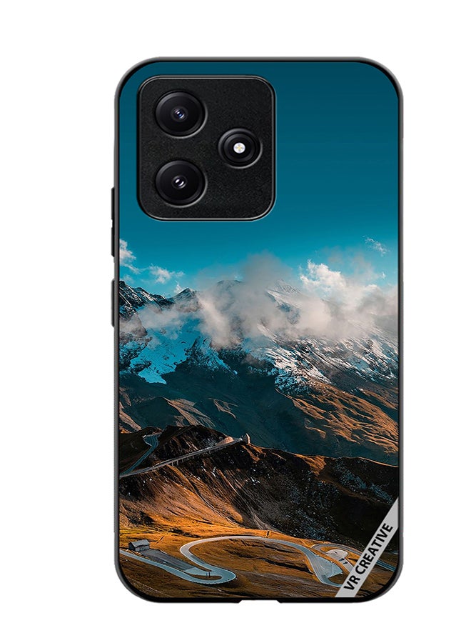 VR CREATIVE Protective Case Cover For Xiaomi Poco M6 Pro 5G Road And Mountains Design Multicolour - Image 1