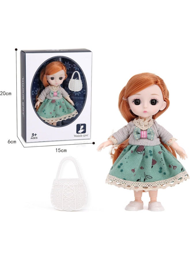 WALALLA Walala Fashion Small Doll with Handbag and Big Lovely Eyes – Model 610B  - Image 1