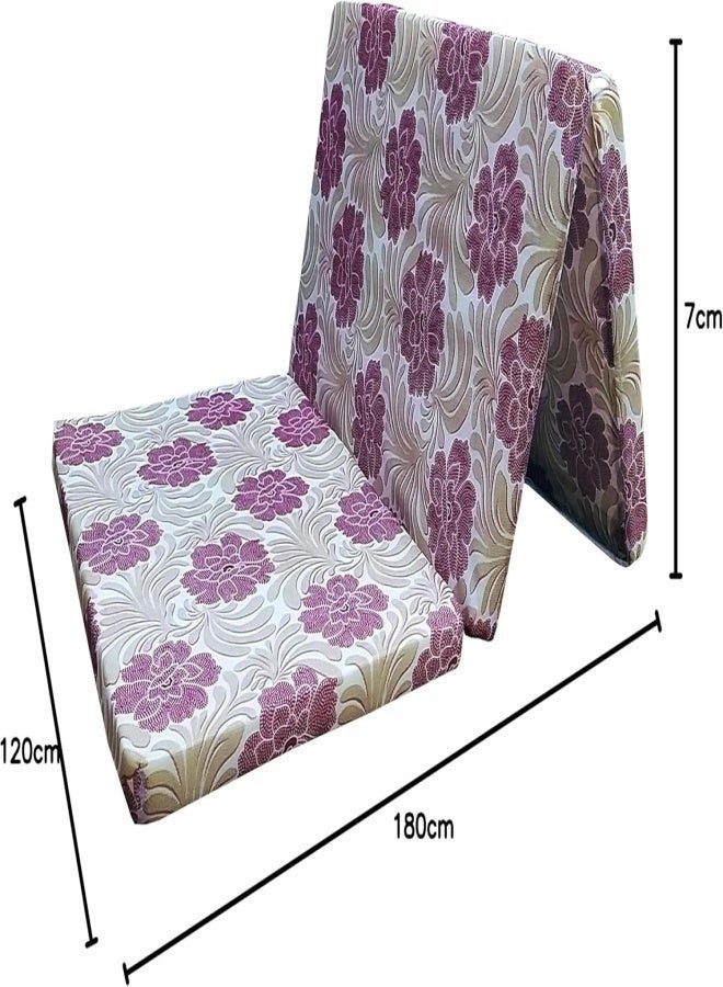 Emirates Living Folding Foam Mattress L180 × W120 × H7 cm – Multi Color - Image 3