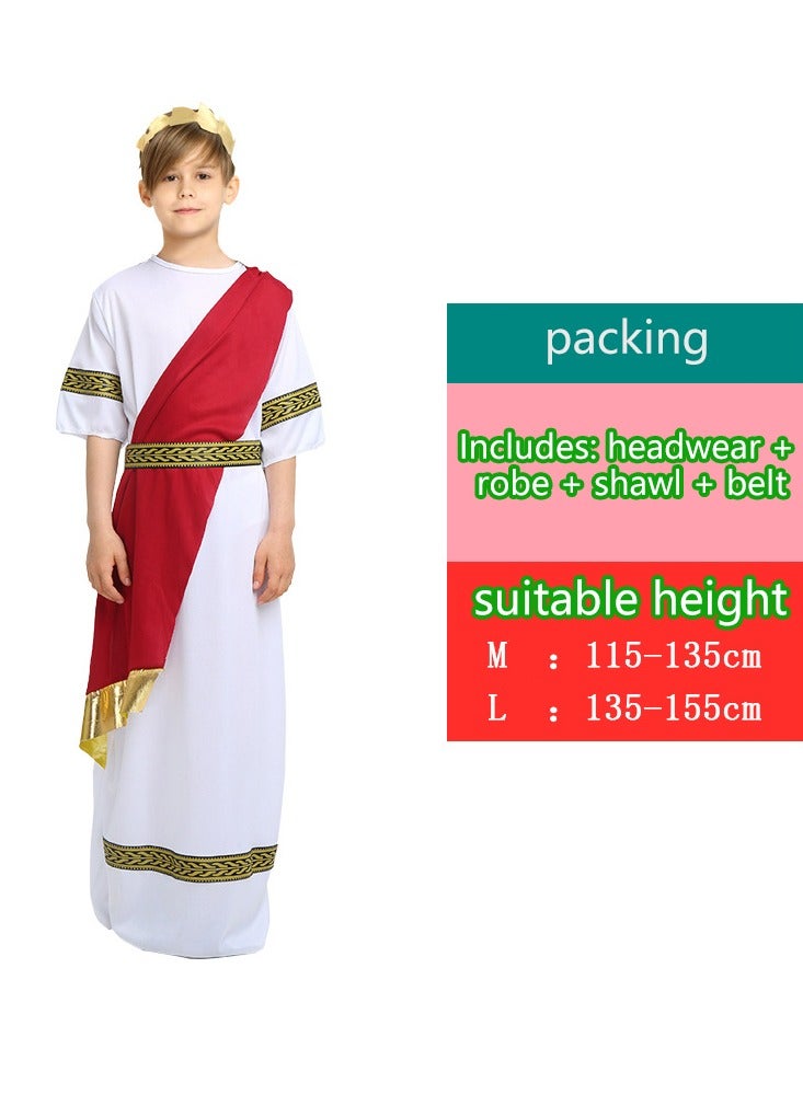 ال_اوياما زي توجا يوناني للأولاد - زي صبي يوناني لحفلات الهالوين - زي صبي يوناني لحفلات الهالوين - Image 2