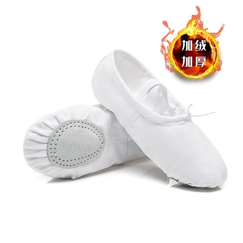 Children''s Dance Shoes with Velvet Lining for Autumn and Winter, Girls'' Pink Dance Shoes, Soft-Soled Practice Shoes, Thickened Ballet Shoes for Girls - Image 4