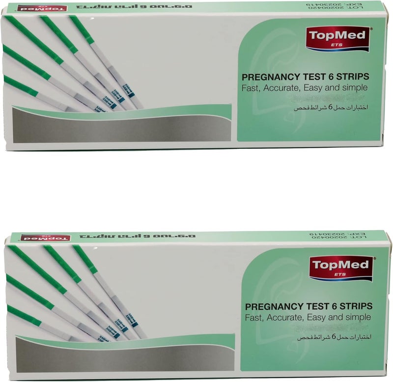 TOPMED ETS شرائط اختبار الحمل TOPMED ETS اختبارات HCG نتائج فورية 99 دقيقة حساسة إضافية 12 - Image 1