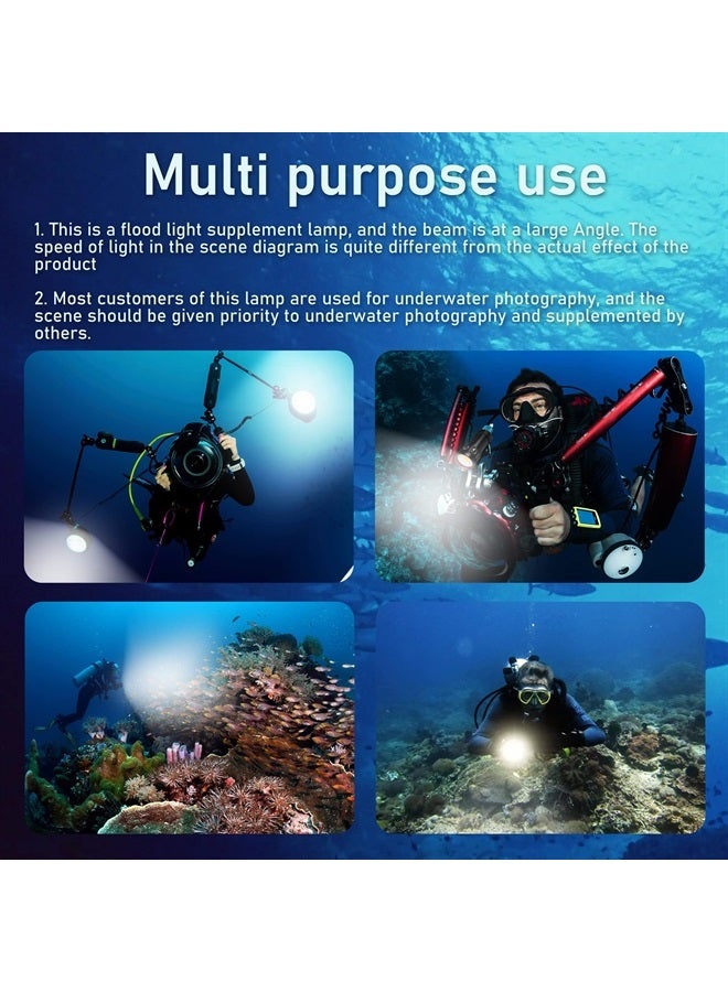 LetonPower Diving Flashlight,LetonPower L24 12000Lumens Dive Light,100m Underwater Video Light, Scuba Dive Lights, Underwater flashlights with Type-C Charging for Professional Under Water Sports - Image 5