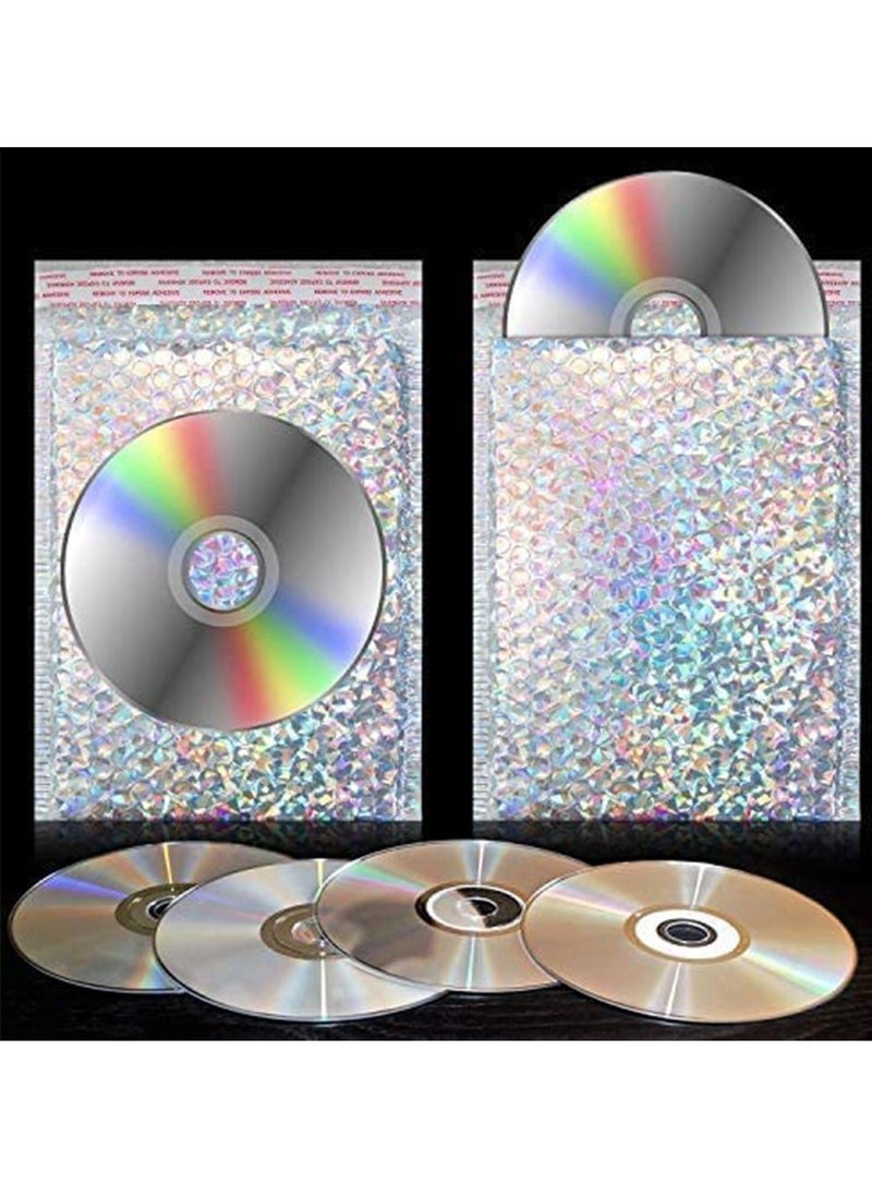 Bubble Mailers Holographic Bubble Mailers Padded Envelopes Self Sealing Cushion Envelopes for Mailing, Shipping and Packing 30 Pcs, 11 x 7 Inch