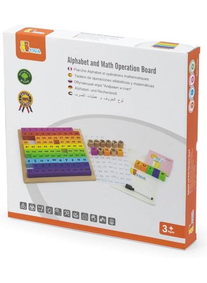 Viga Alphabet and math operation board - Image 1