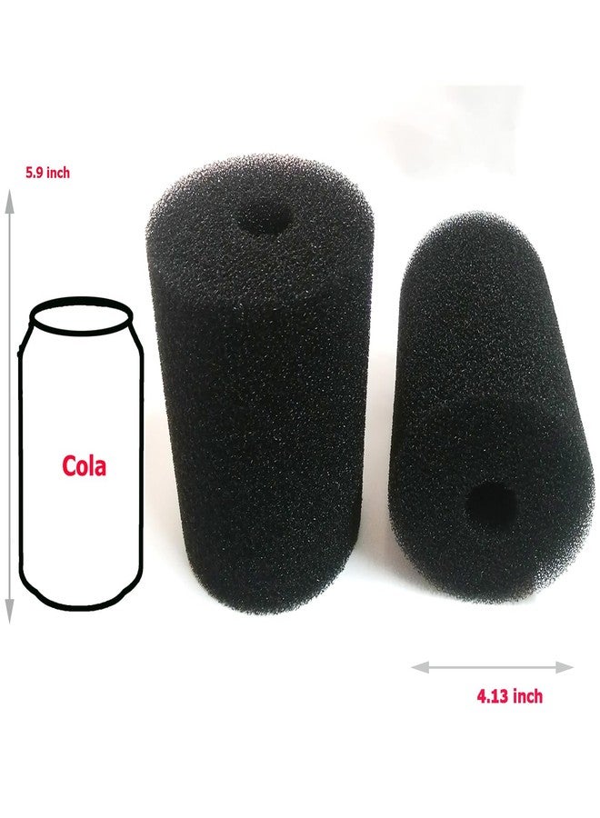Qzbhct 2 Pack Foam Filter Sponges for Canister Filters for Aquaclear 70/110 Filters X-Large Overflow Filter Box Intake Round Pre-Filter 5.91" x 4.13" - Image 3