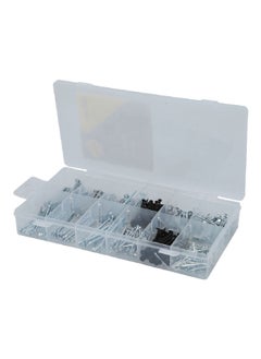 HONEYBEE 565-Piece Nails Kit Black and Silver 13.2 x 3.233 x 23.4 cm ZY6855  - Image 2