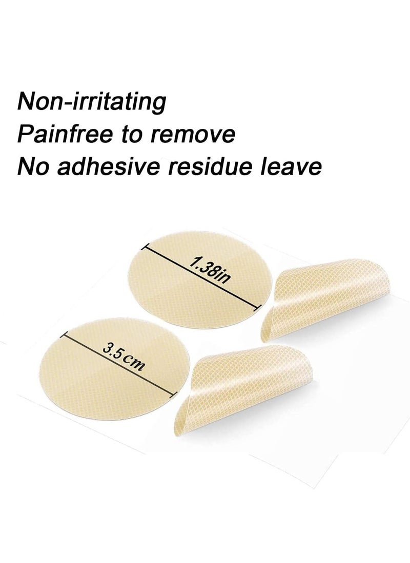GUDOO 100 Pieces Nipple Cover for Men Disposable Nipple Pasty Stickers Self-Adhesive Nipple Guard Pasties Nipplecover Tape Set for Men Running Sporting  - Image 2