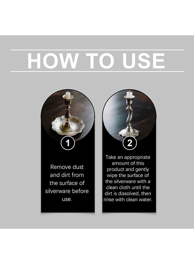 Jakehoe Instant Silver Cleaner, Instant Silver Cleaner For Home & Kitchen Use, Instant Silver Cleaner Without Silver Loss (Silver Polish) 30ml - Image 2