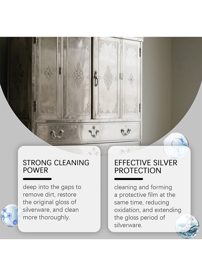Jakehoe Instant Silver Cleaner, Instant Silver Cleaner For Home & Kitchen Use, Instant Silver Cleaner Without Silver Loss (Silver Polish) 30ml - Image 4