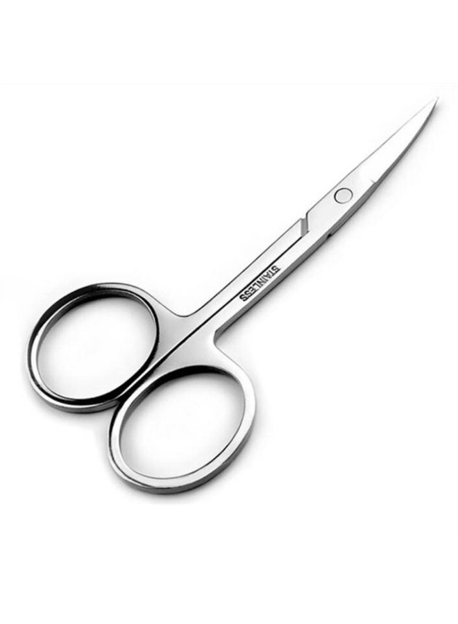 Small Eyebrow Scissors All Purpose - Mini Women's Grooming Metal Steel Curved Cutting Scissors for Brow, Lash, Nose Hair, Mustache, Nail, Craft - Image 1