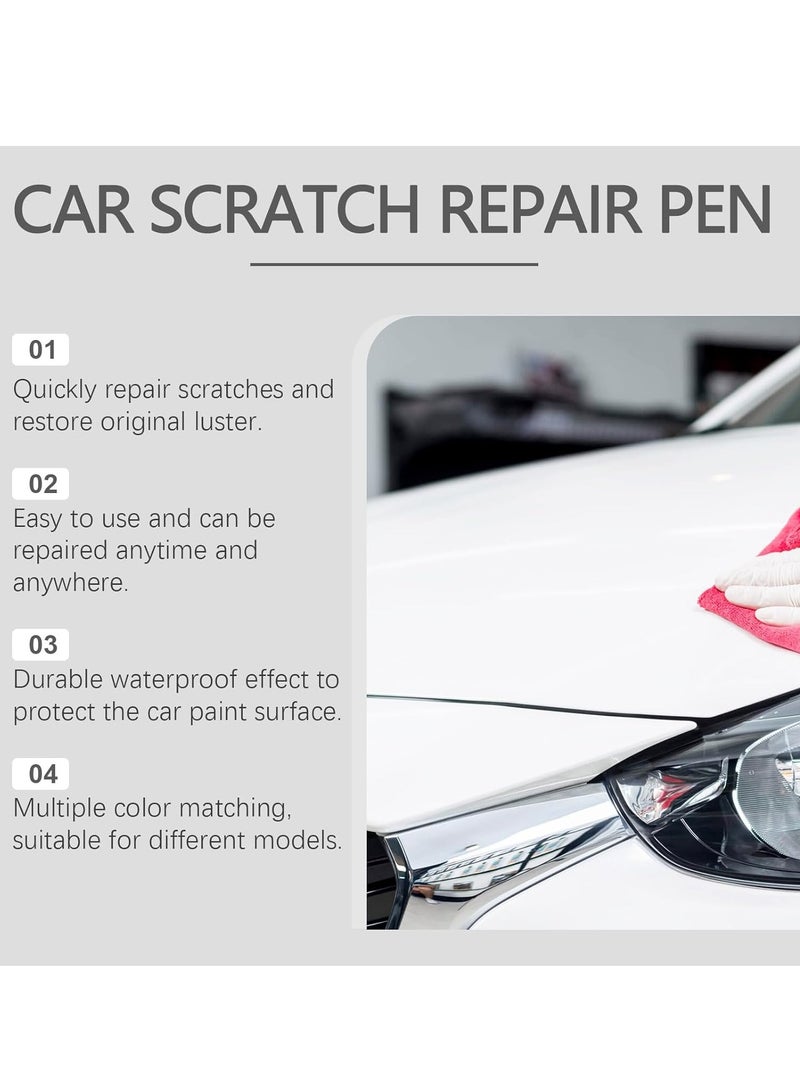 Homonth Touch Up Paint for Cars, Automotive Paint, 2 in 1 Car Touch Up Paint Erase Car Scratches Pen for Vehicles, Quick & Easy to Repair Universal Car Paint (Silver) - Image 4