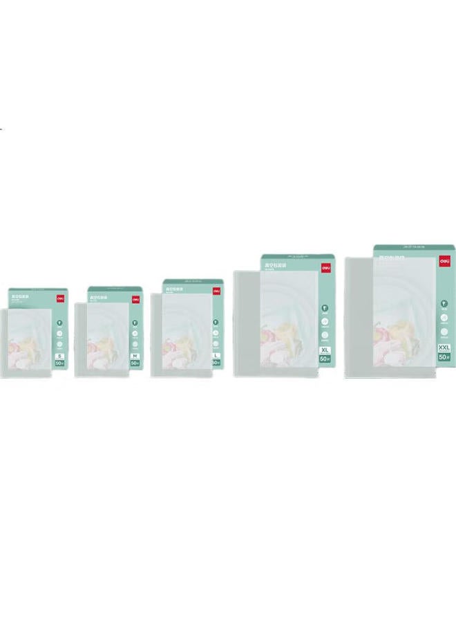 Deli Vacuum Sealer Machine For Home And Commercial Use, Food Vacuum Packaging Sealing Bags, Food-Grade Material, 22*30Cm/50 Pieces, Upgraded Version - Image 2