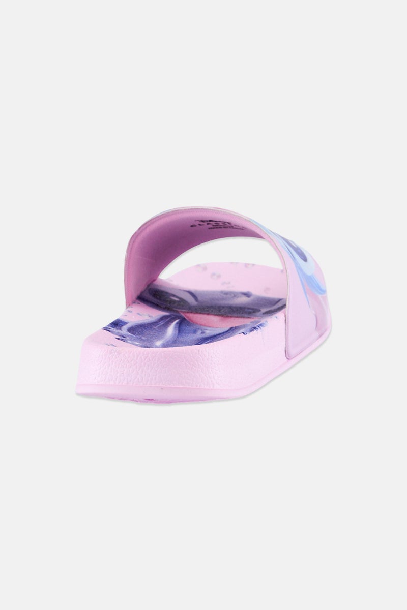 Disney Kids Girl Stitch Slip On Slipper, Pink - Image 4