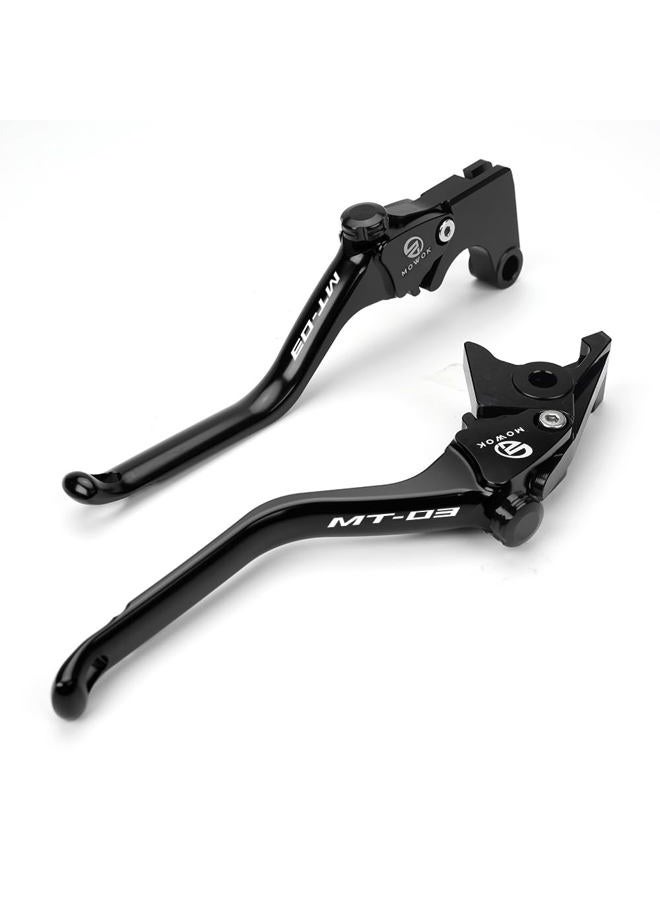 MOWOK Motorcycle CNC Brake Clutch Levers Fit for Yamaha MT03 MT-03 2015 2016 2017 2018 2019 2020 2021 2022 2023 (Black) - Image 5