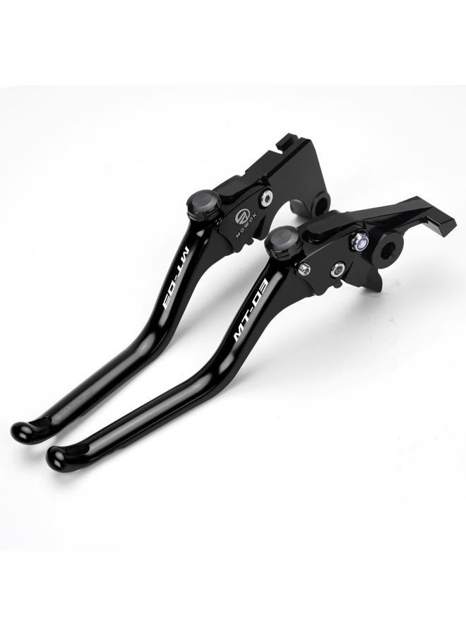 MOWOK Motorcycle CNC Brake Clutch Levers Fit for Yamaha MT03 MT-03 2015 2016 2017 2018 2019 2020 2021 2022 2023 (Black) - Image 4