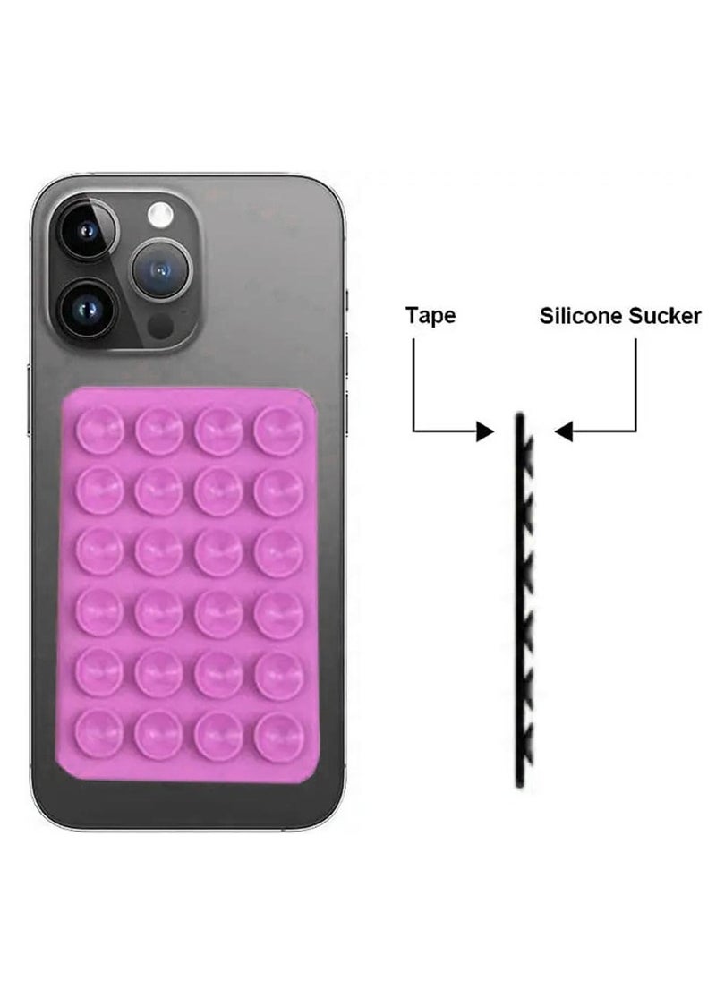 LEEKA 2 Pcs Pack if Silicone Pads in Black and White with Retail Poly Packing Bag Premium Non Slip Phone Mounting Accessories for Secure Grip Stable Viewing and Versatile Use Pad  - Image 5