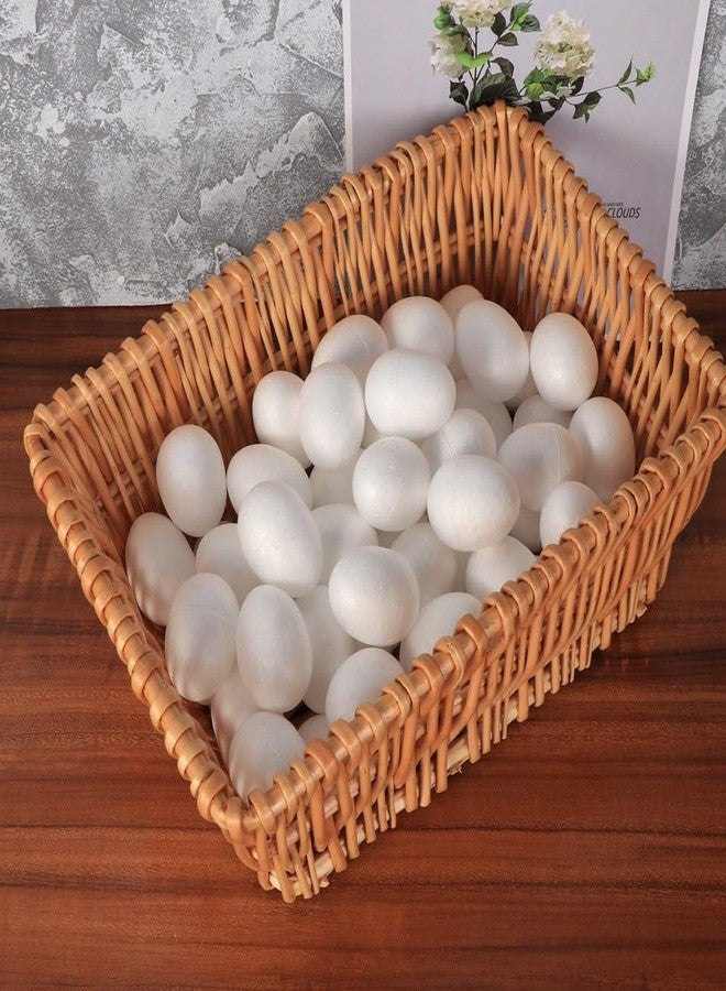 BESTOYARD 50Pcs 2-Inch DIY Foam Eggs, White Polystyrene Soild Eggs for Christmas Crafts, Spring Easter Painting, Arts, Projects, Smooth Painting School Projects - Image 5