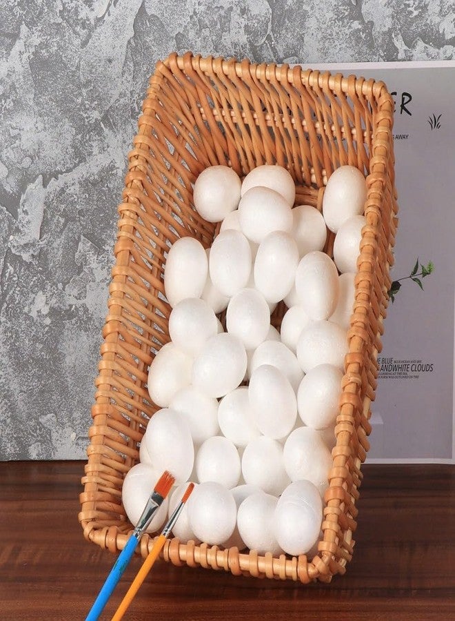BESTOYARD 50Pcs 2-Inch DIY Foam Eggs, White Polystyrene Soild Eggs for Christmas Crafts, Spring Easter Painting, Arts, Projects, Smooth Painting School Projects - Image 4