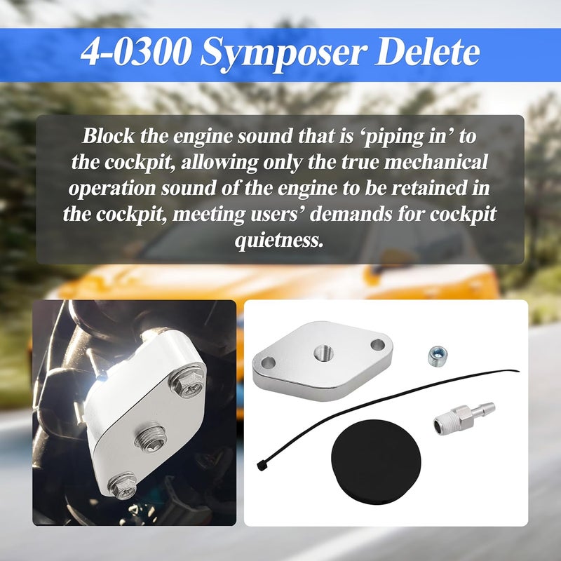 salangid metalblock 4-0300 Symposer Delete with Pressure Port for 2013-2018 Ford Focus ST ST250 - Image 2