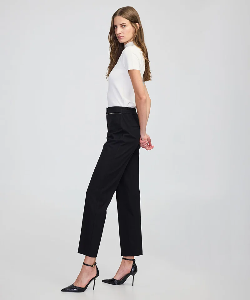 Ipekyol Contrast-Piping Cigarette Trousers