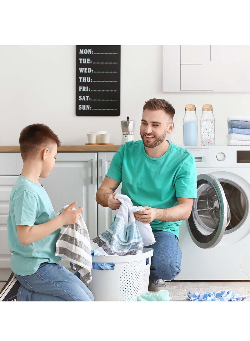 SYOSI Glass Carafe Bottles 1200ml Glass Bottles with Cork Lid Heat Resistant Cold Brew Tea Water Bottle Hot Cold Beverages Laundry Detergent Milk Juice Nuts Fruits StorageBottles - Image 5