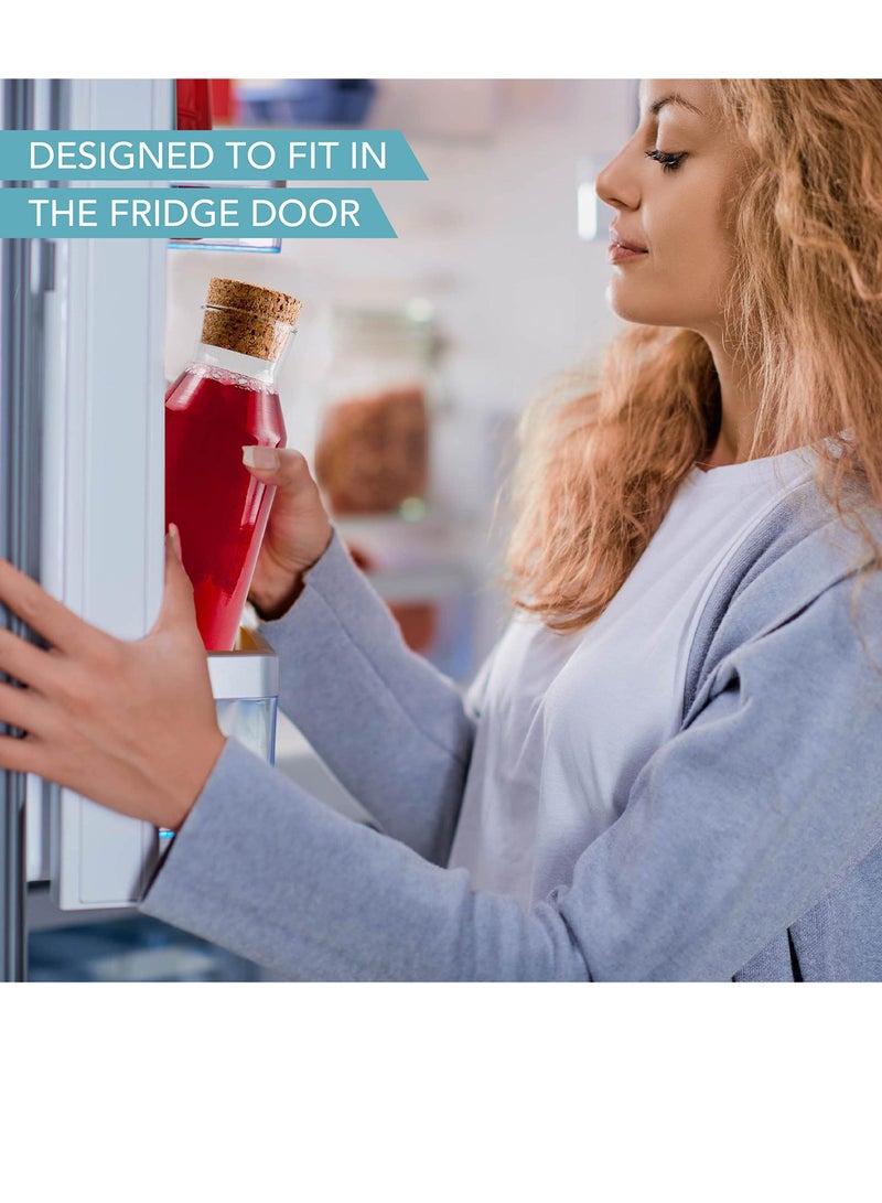 SYOSI Glass Carafe Bottles 1200ml Glass Bottles with Cork Lid Heat Resistant Cold Brew Tea Water Bottle Hot Cold Beverages Laundry Detergent Milk Juice Nuts Fruits StorageBottles - Image 3